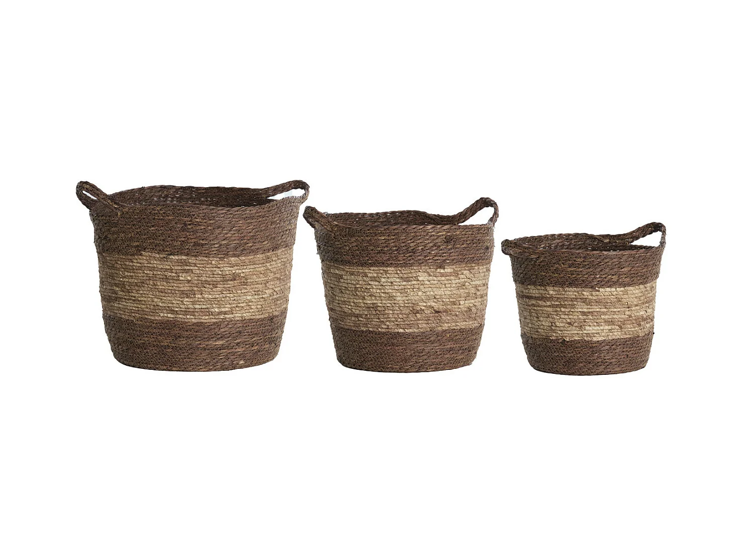 Panier KILKEE - Ø40x40cm - Marron - Lot de 3