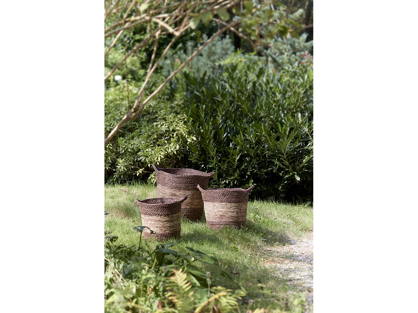 Panier KILKEE - Ø40x40cm - Marron - Lot de 3