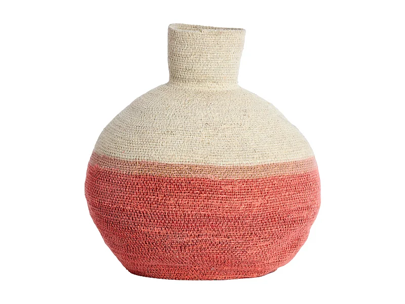 Cesta BISIRA - Ø32x37,5cm - Marrón