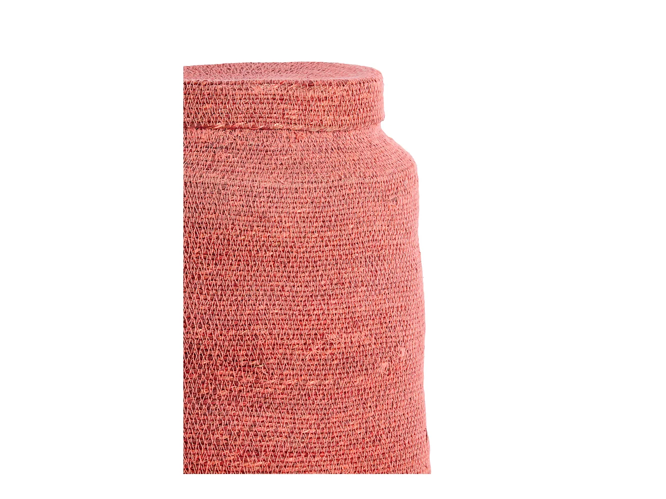 Panier BETANIA - Ø33x38cm - Rose - Lot de 2