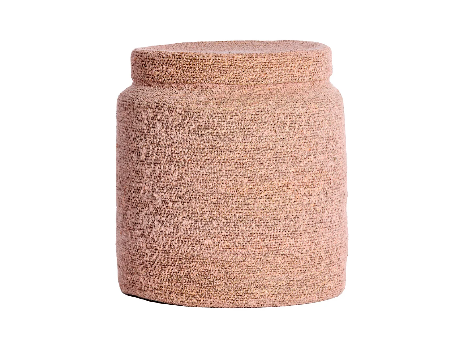 Panier BETANIA - Ø33x38cm - Rose - Lot de 2