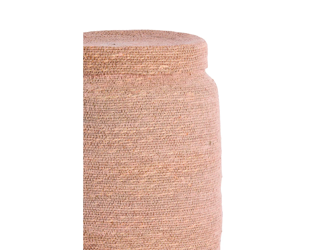 Panier BETANIA - Ø33x38cm - Rose - Lot de 2