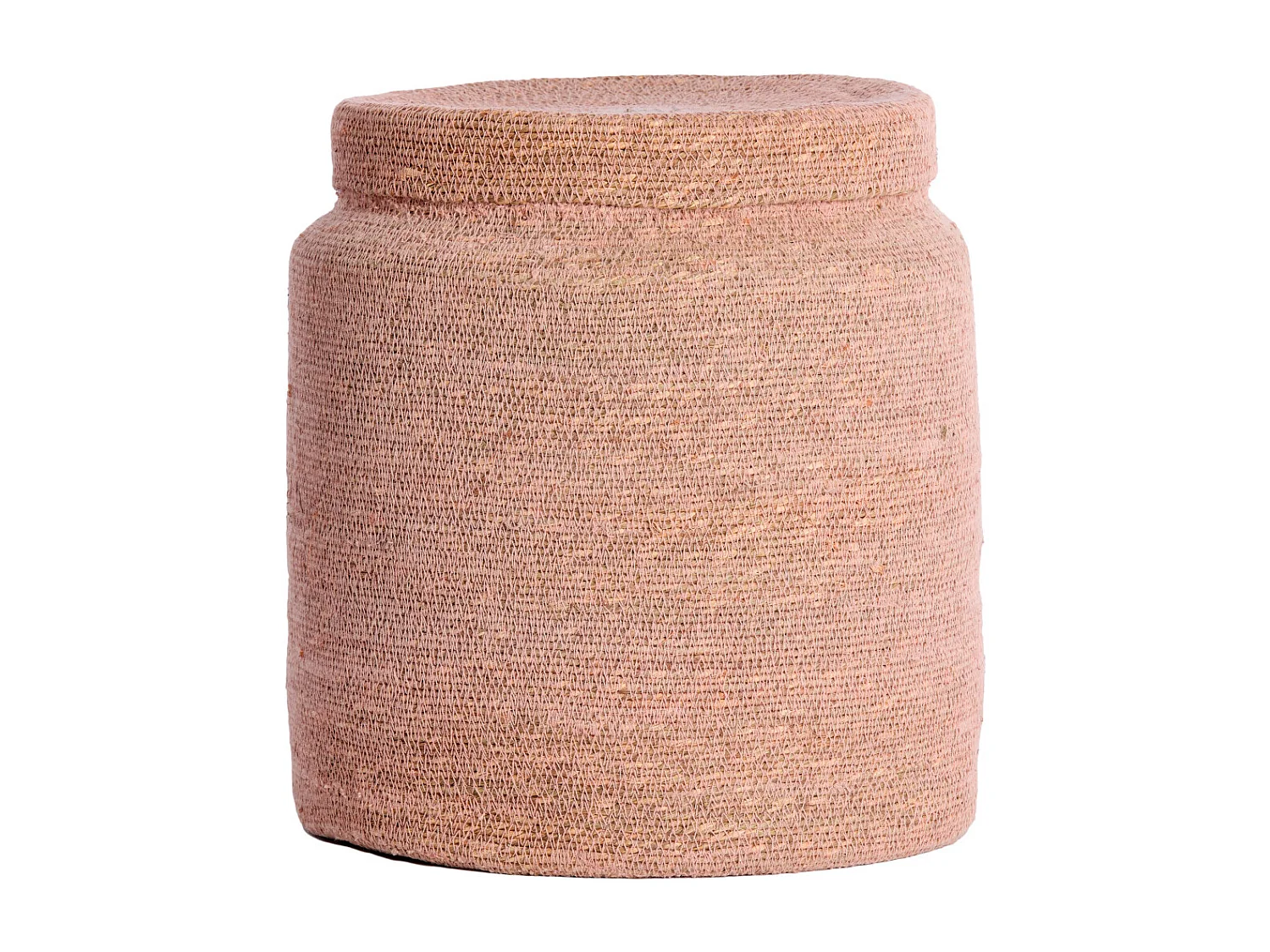 Panier BETANIA - Ø33x38cm - Rose - Lot de 2