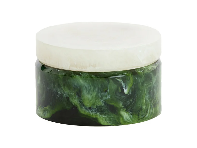 Déco KELIMUTU - Ø15x9,5cm - Vert