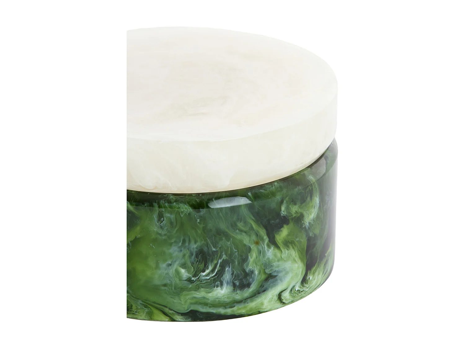 Déco KELIMUTU - Ø15x9,5cm - Vert