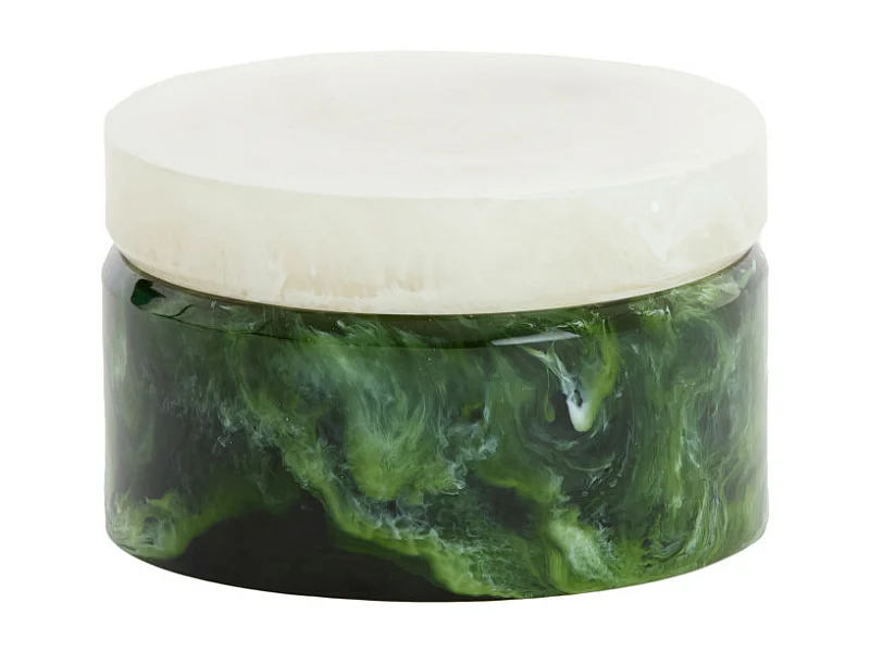 Déco KELIMUTU - Ø15x9,5cm - Vert