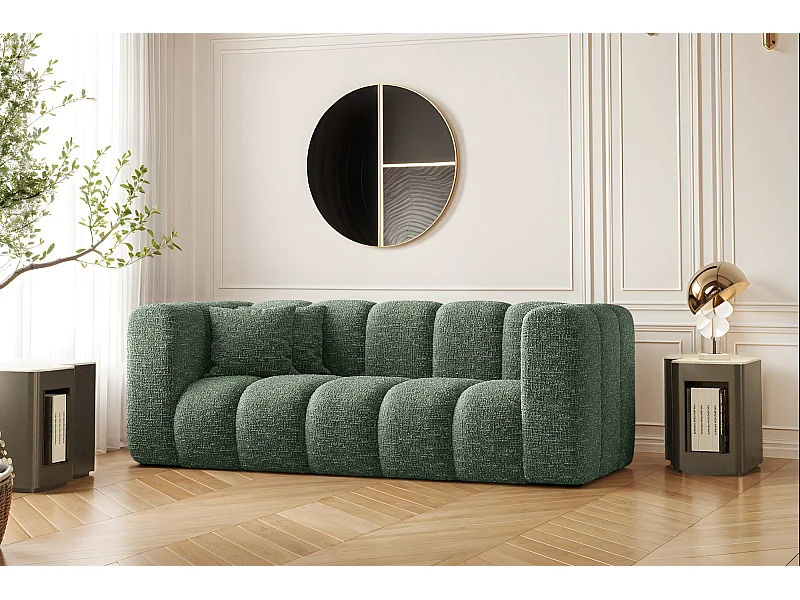 Bank, Sofa, Tweezitsbank Grand Modular Stof Haga Groen