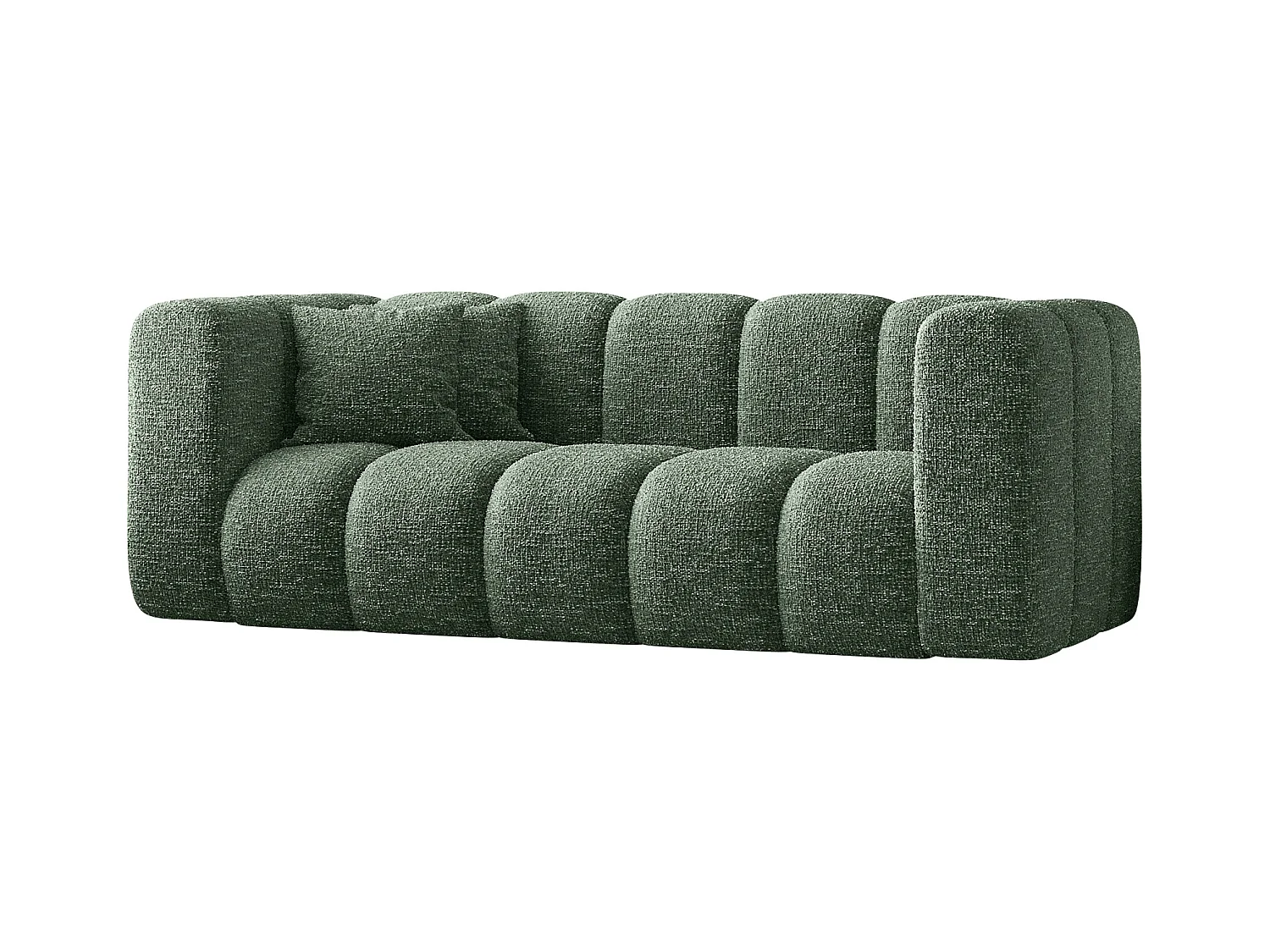 Couch, Sofa, Zweisitzer-Sofa Grand Modular Stoff Haga Grün