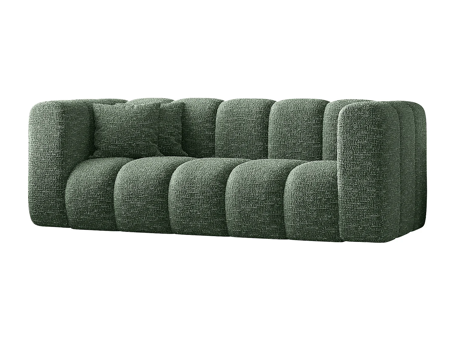 Couch, Sofa, Zweisitzer-Sofa Grand Modular Stoff Haga Grün