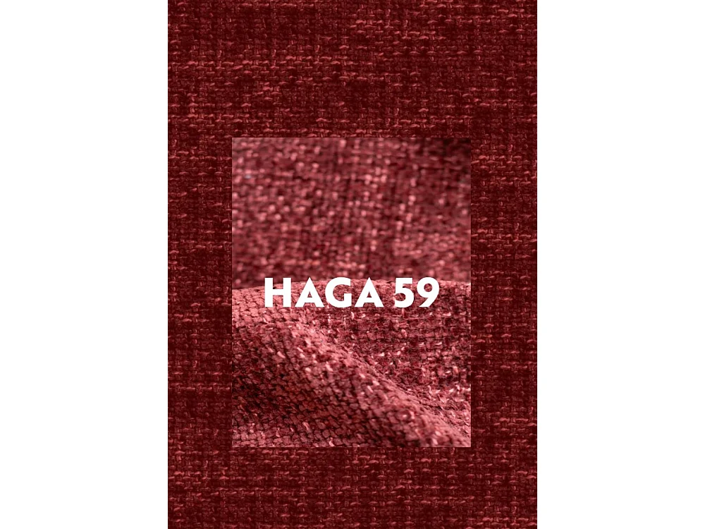 Canapé, sofa, canapé deux places Grand Modular tissu Haga vin rouge