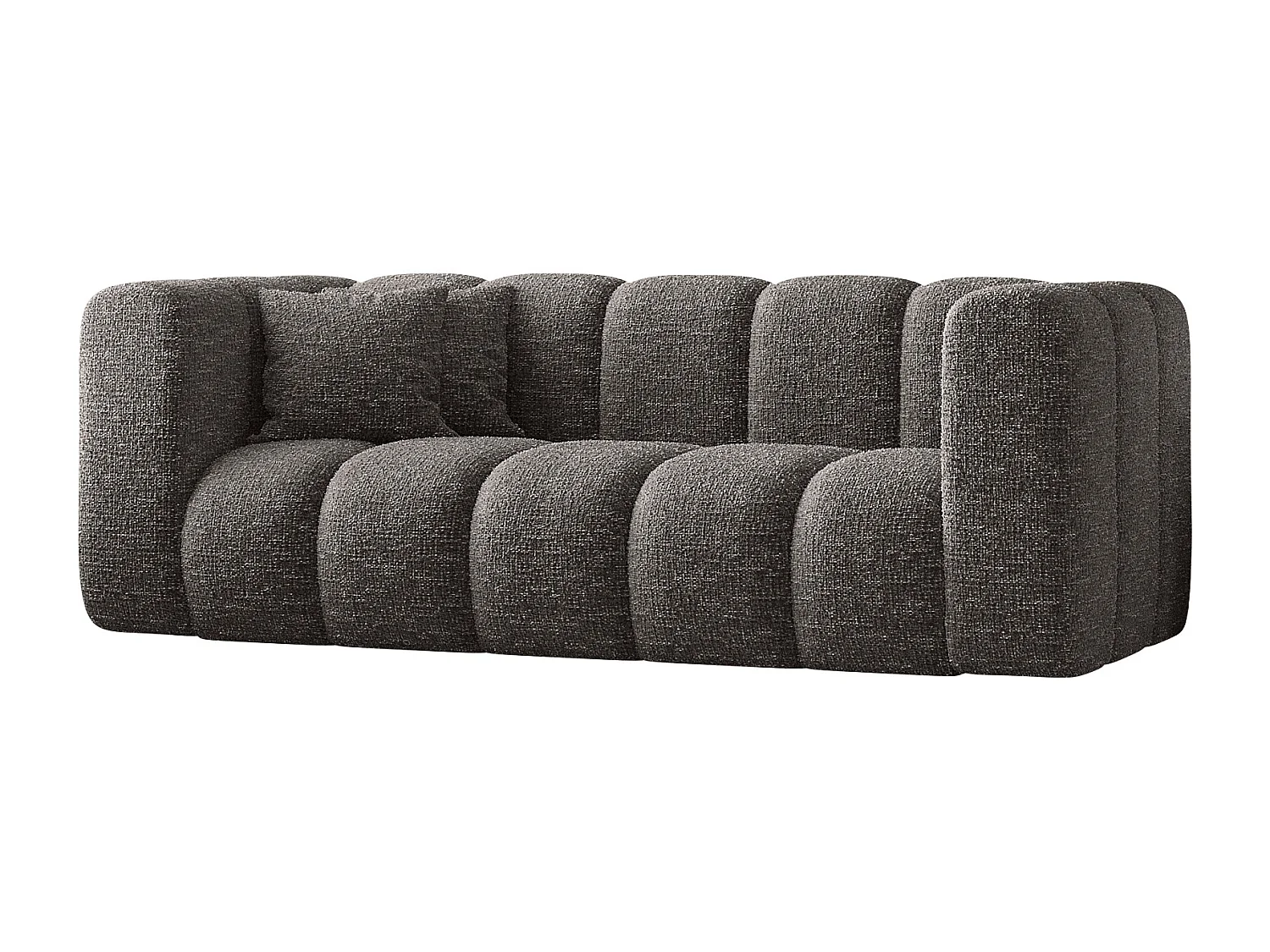 Canapé, Sofa, Canapé deux places Grand Modulaire Tissu Haga Graphite