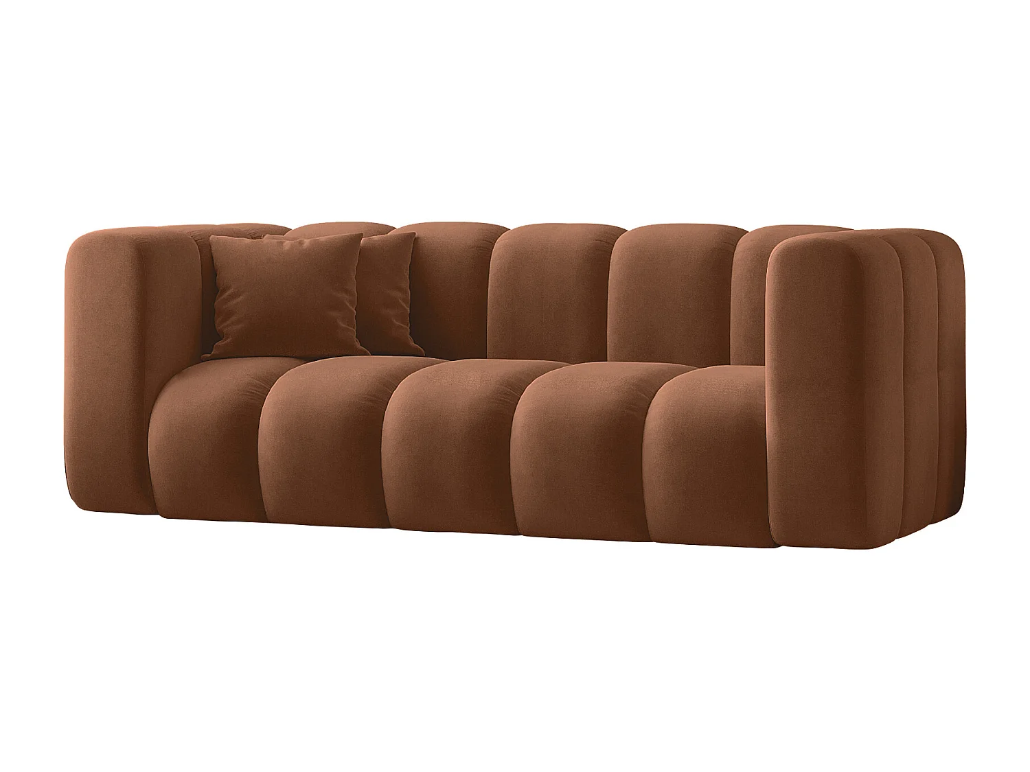 Sofa Zweisitzer-Sofa Grand Modular Stoff Salvador Braun