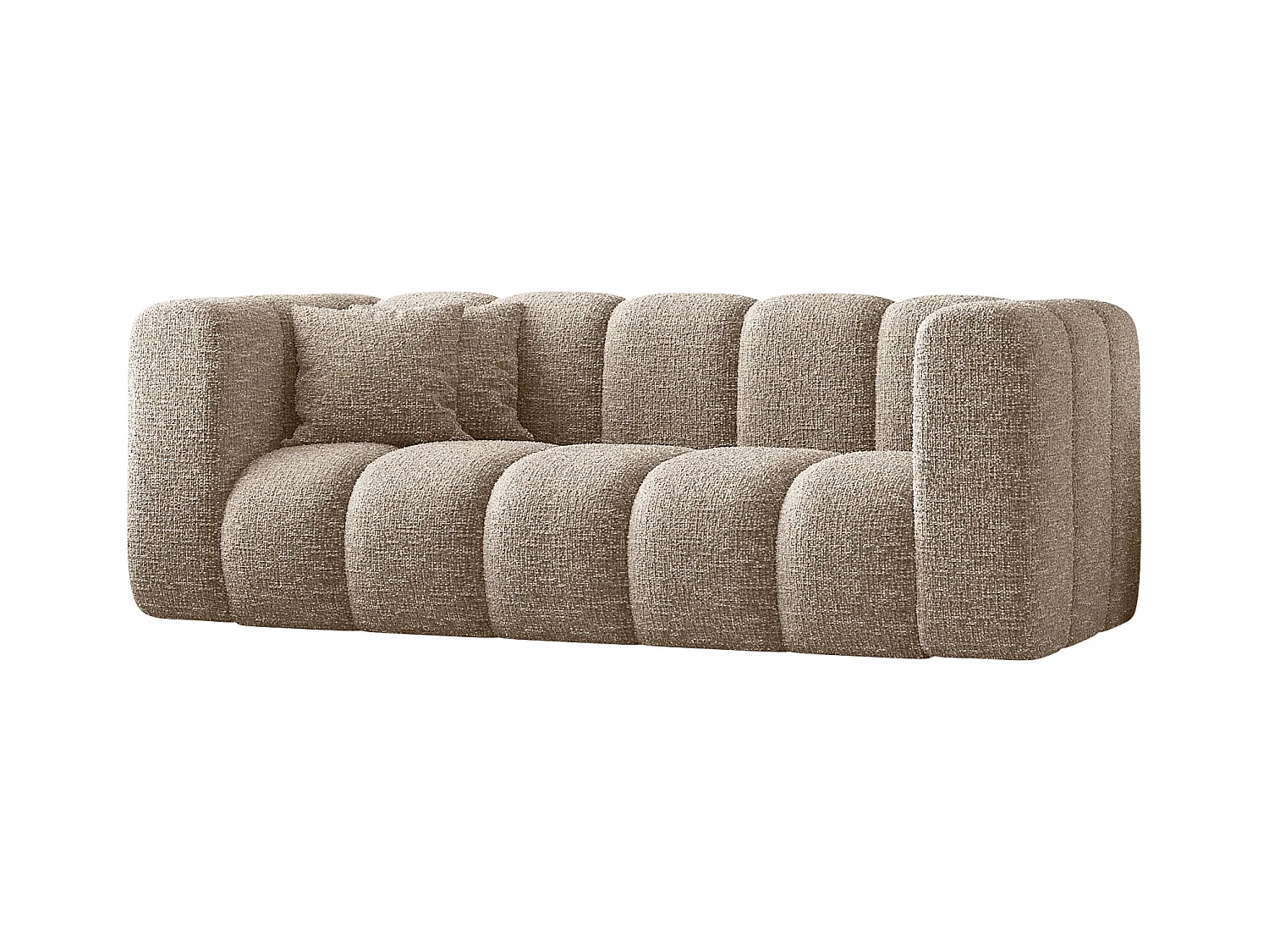 Couch, Sofa, Zweisitzer-Sofa Grand Modular Stoff Haga Beige