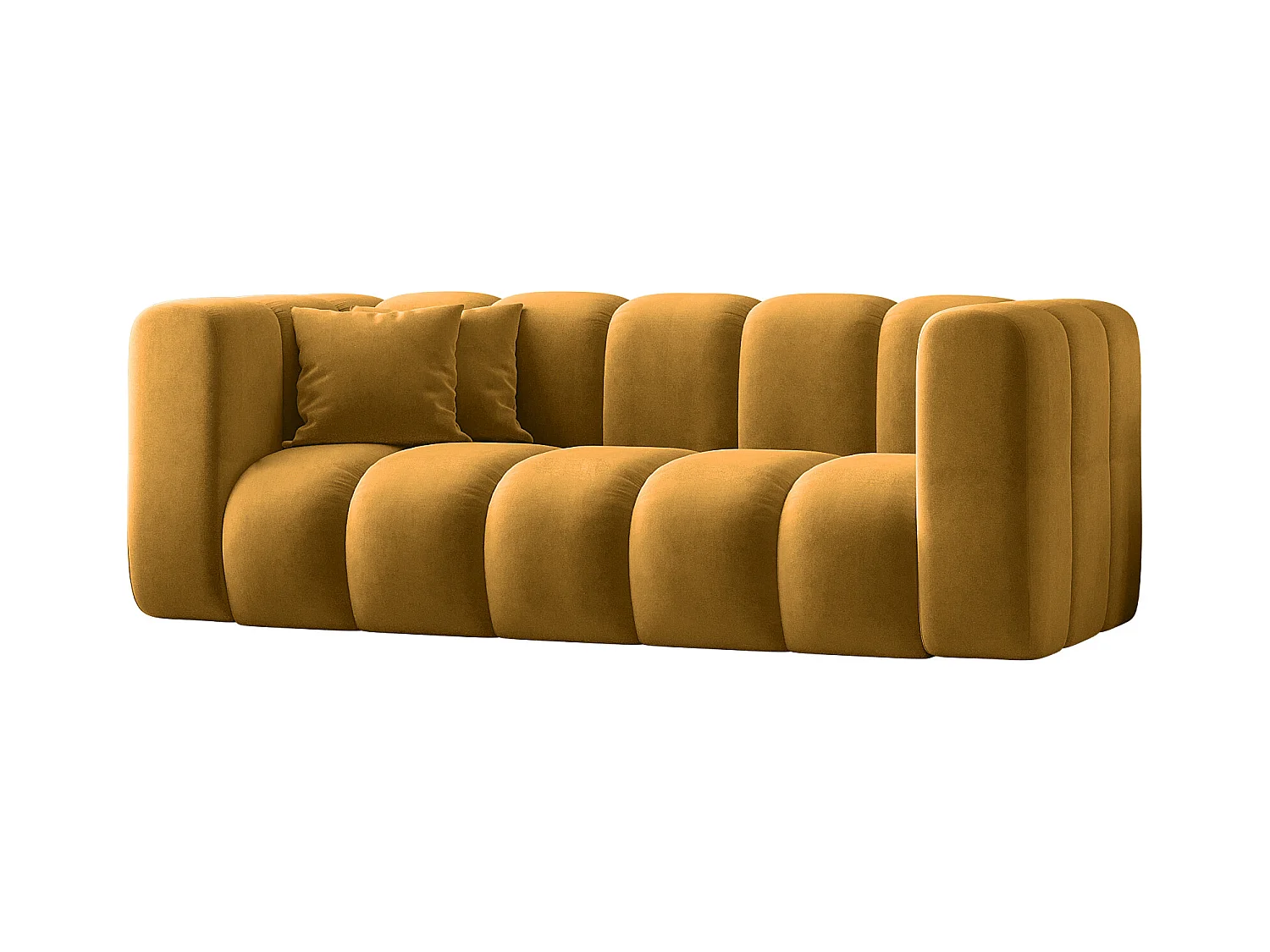 Sofa Zweisitzer-Sofa Grand Modular Stoff Salvador Gelb