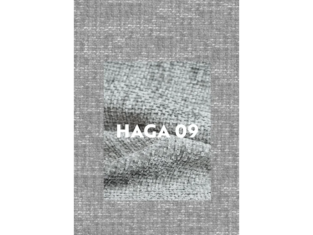 Canapé, Sofa, Canapé deux places Grand Modulaire Tissu Haga Gris