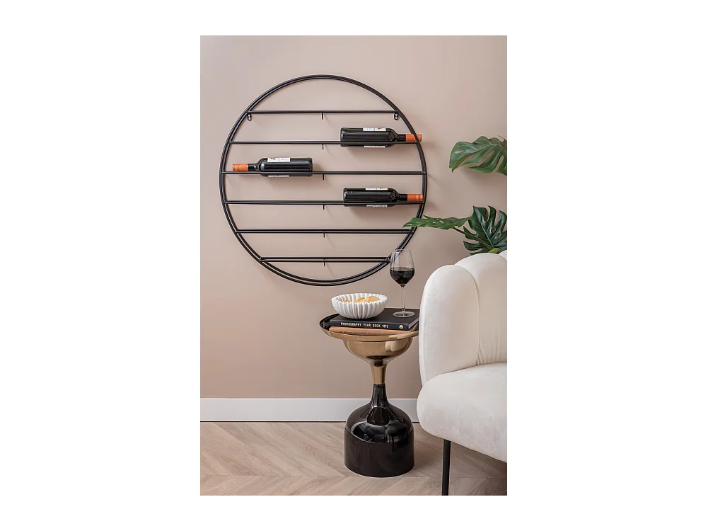 Casier à vin Redondo - Noir mat