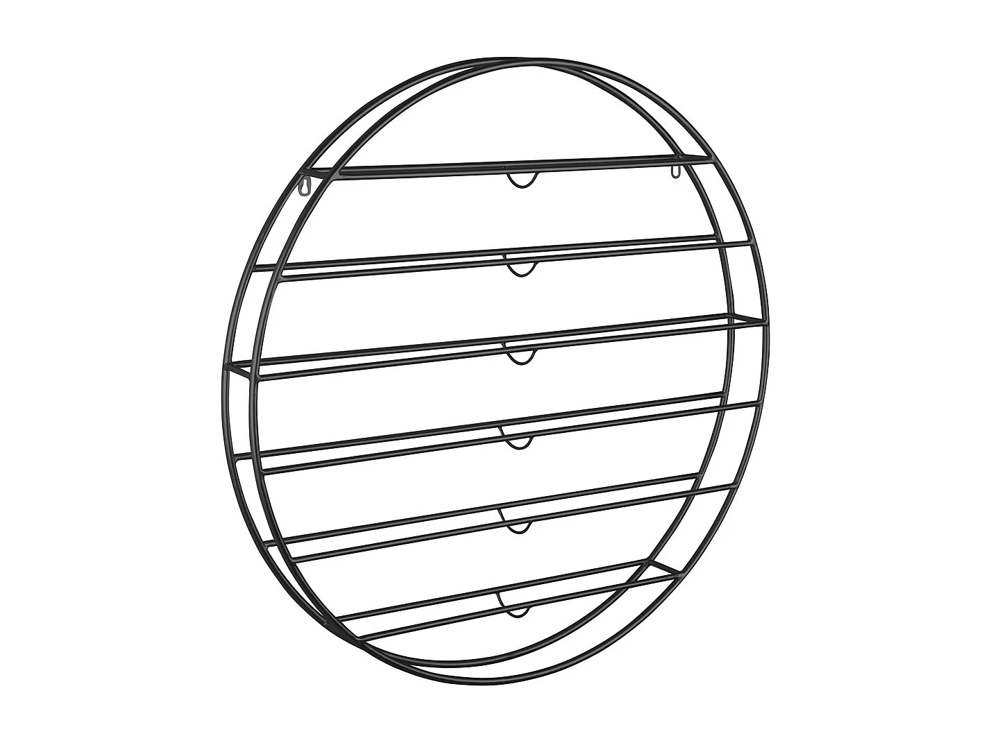 Casier à vin Redondo - Noir mat