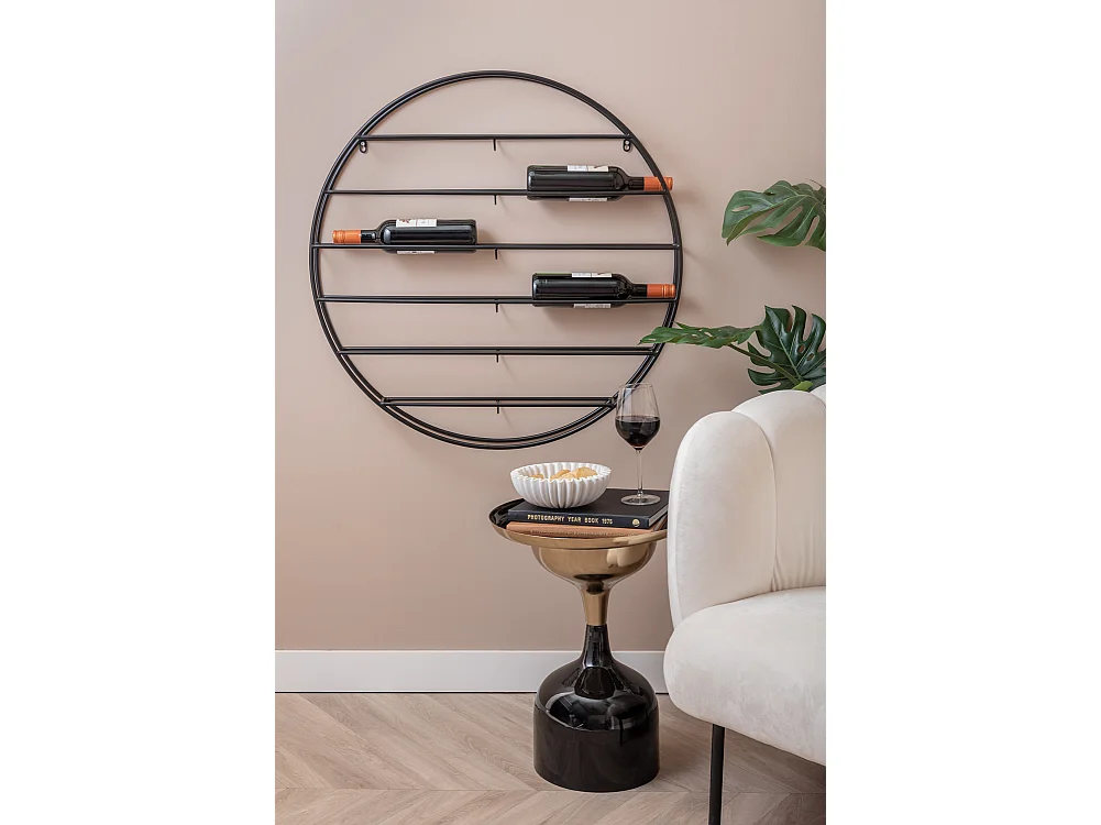 Casier à vin Redondo - Noir mat