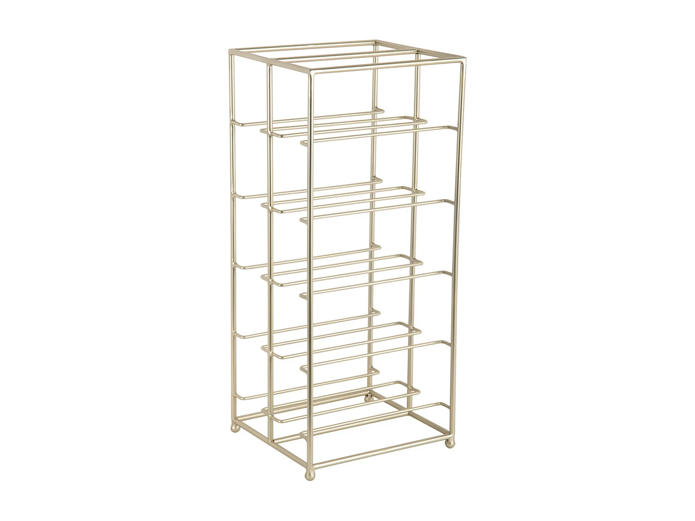 Casier à vin double étage - Peint en or