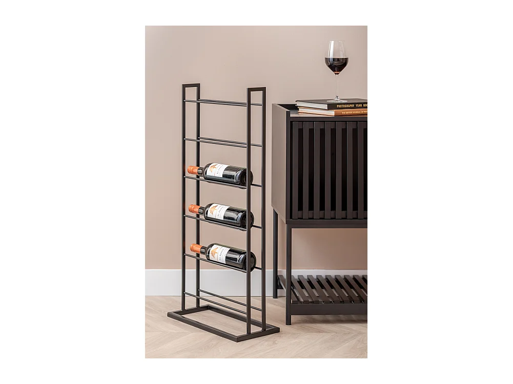 Casier à vin simple étage - Noir