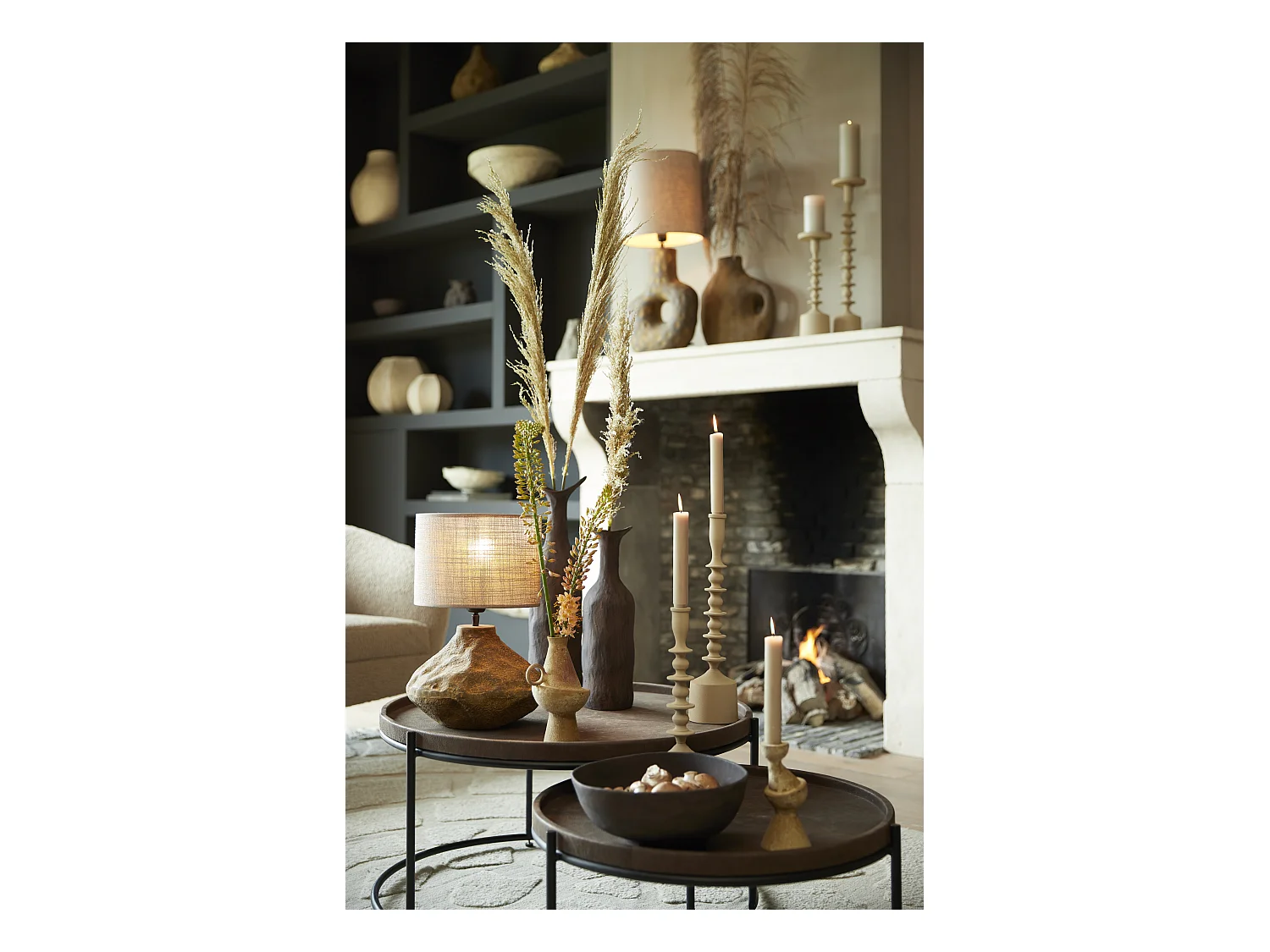 Balance ROSANA - 27x26,5x11,5cm - Marron