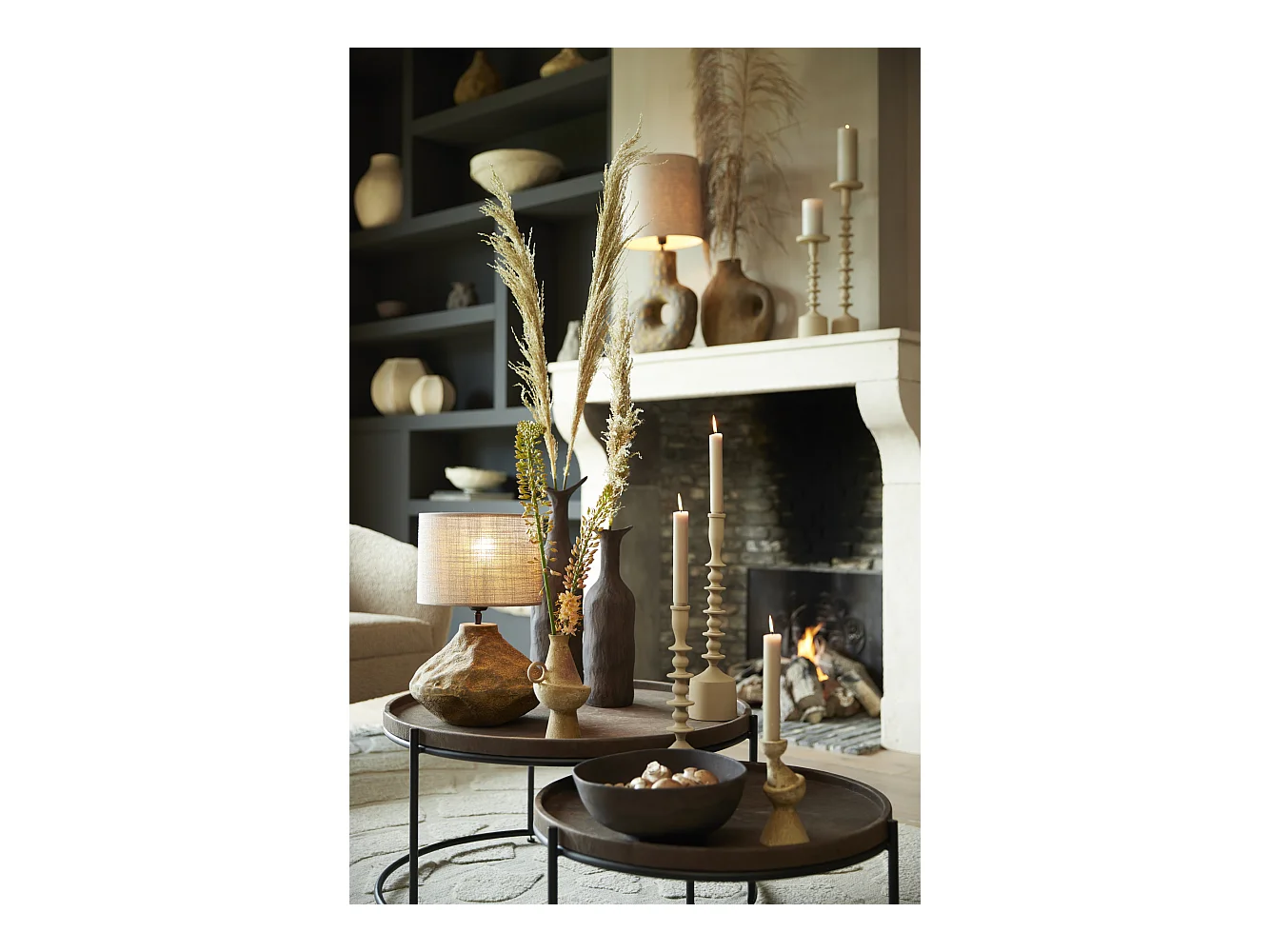 Balance ROSANA - 27x26,5x11,5cm - Marron