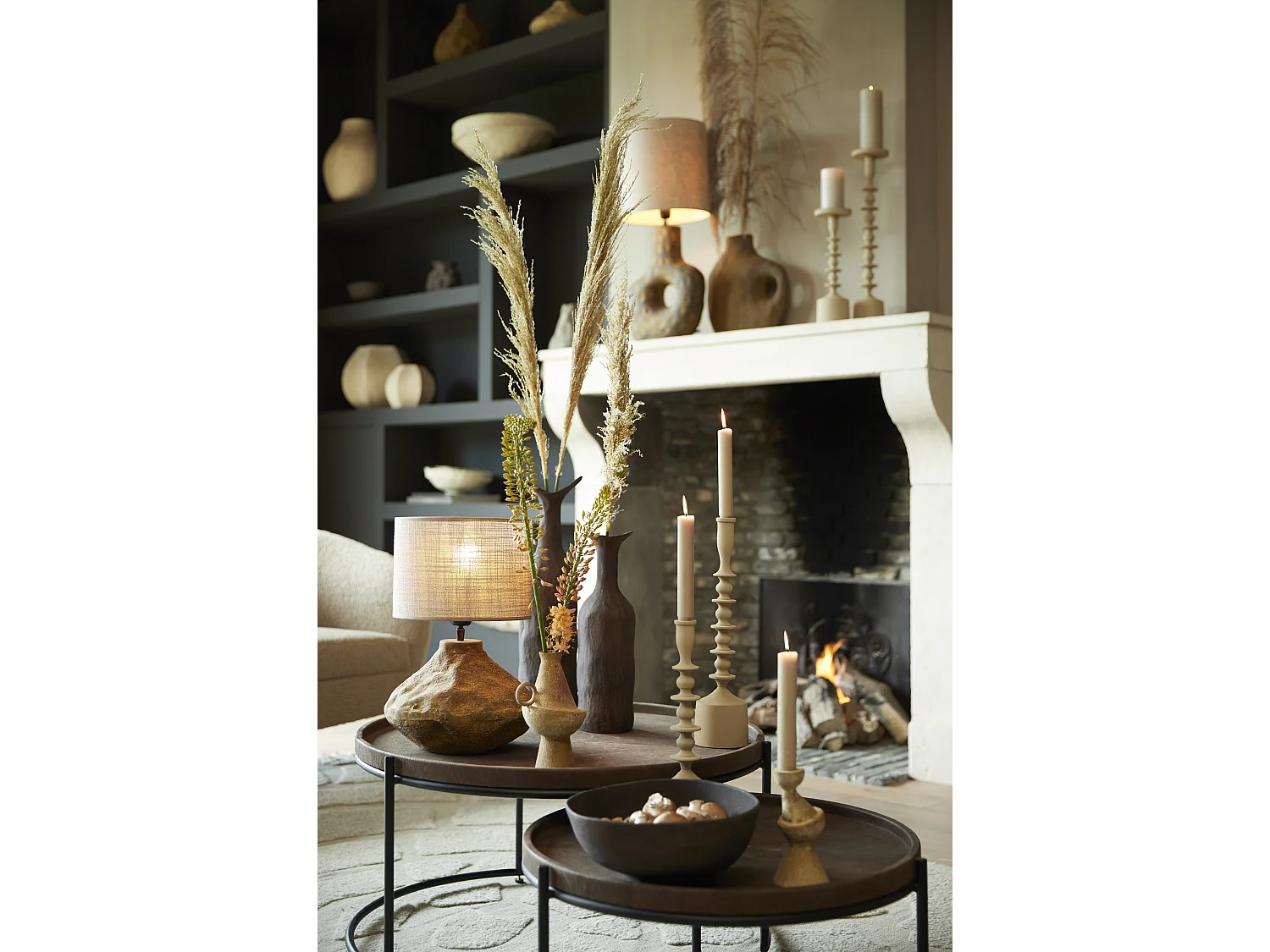 Balance ROSANA - 27x26,5x11,5cm - Marron