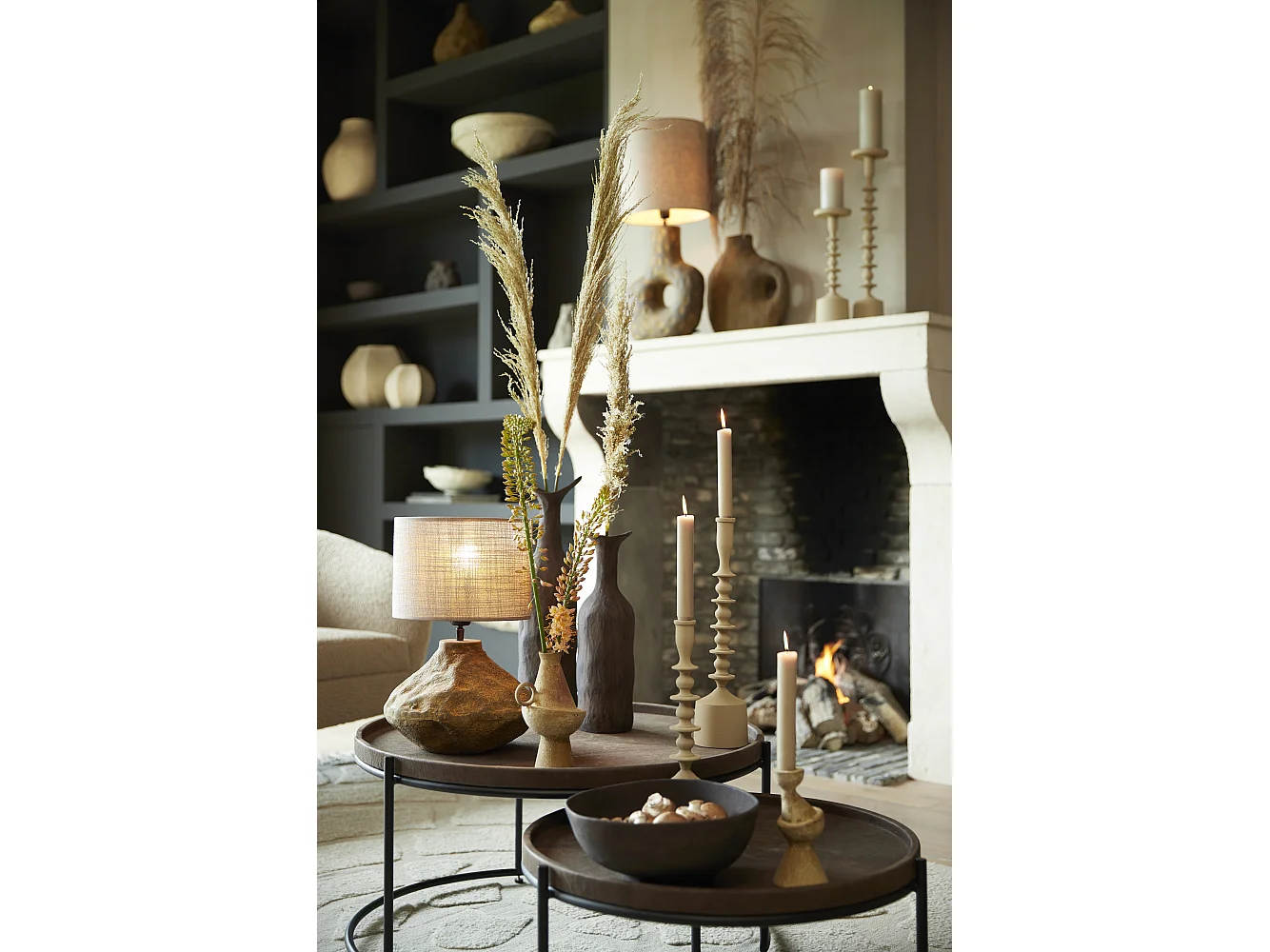 Balance ROSANA - 27x26,5x11,5cm - Marron