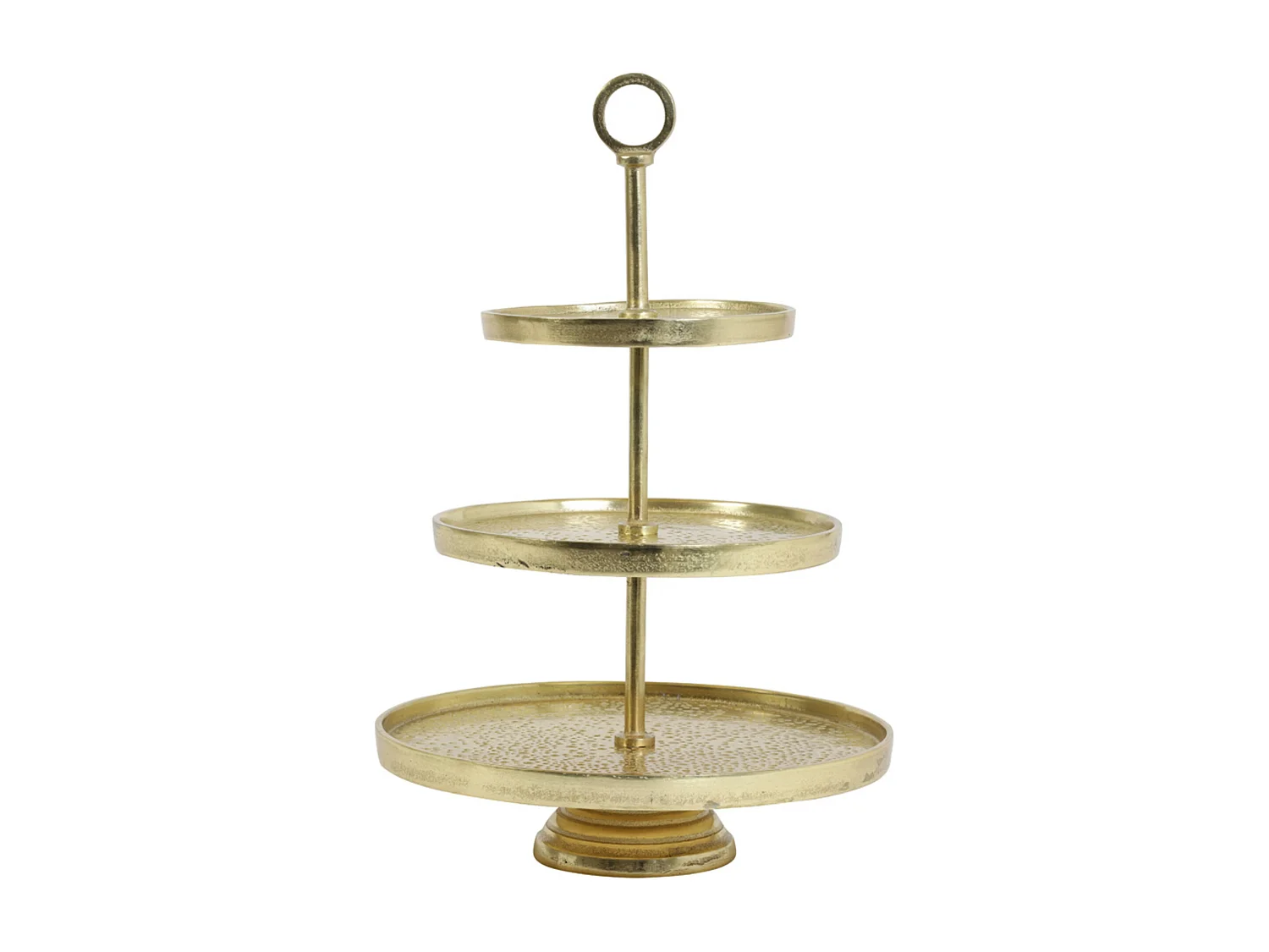 Etagere LUTEK - Ø32x48cm - Goud