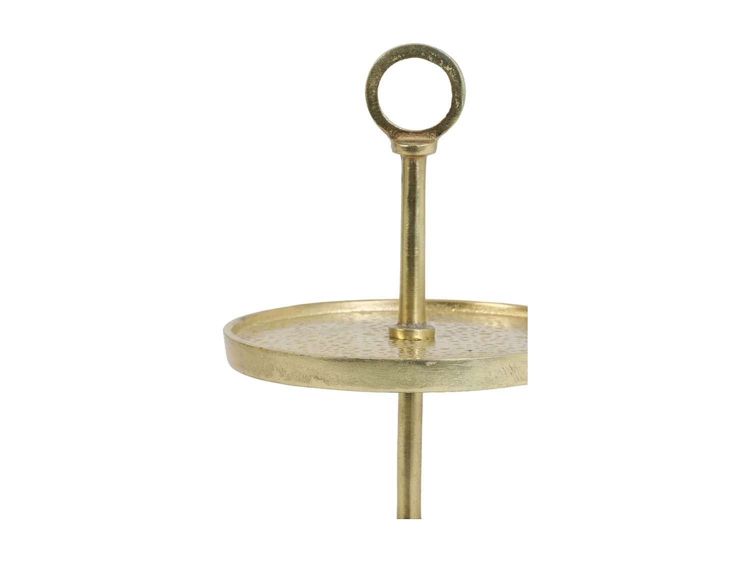 Etagere LUTEK - Ø32x48cm - Goud