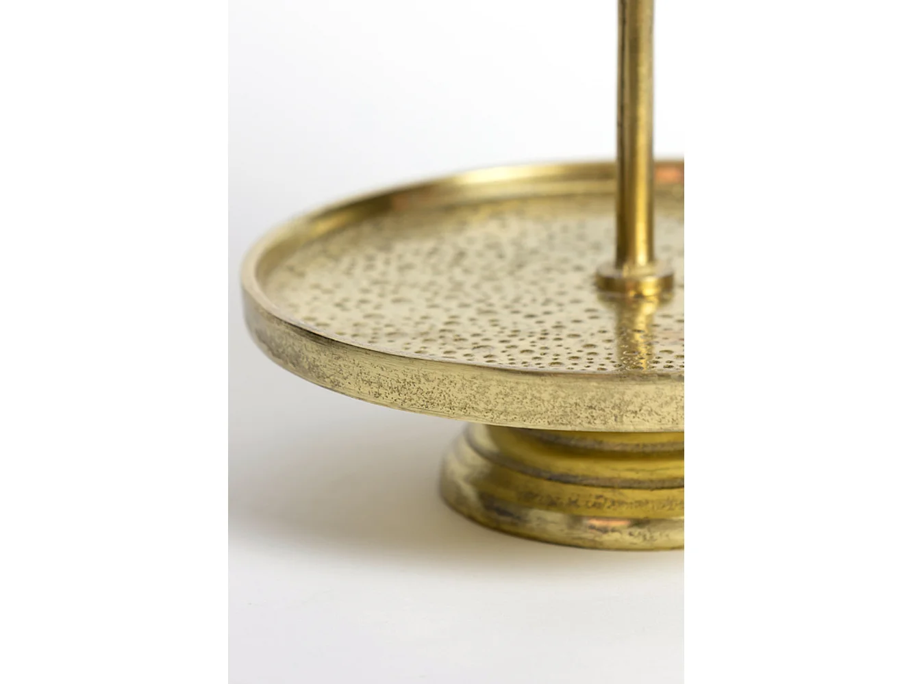 Etagere LUTEK - Ø32x48cm - Goud