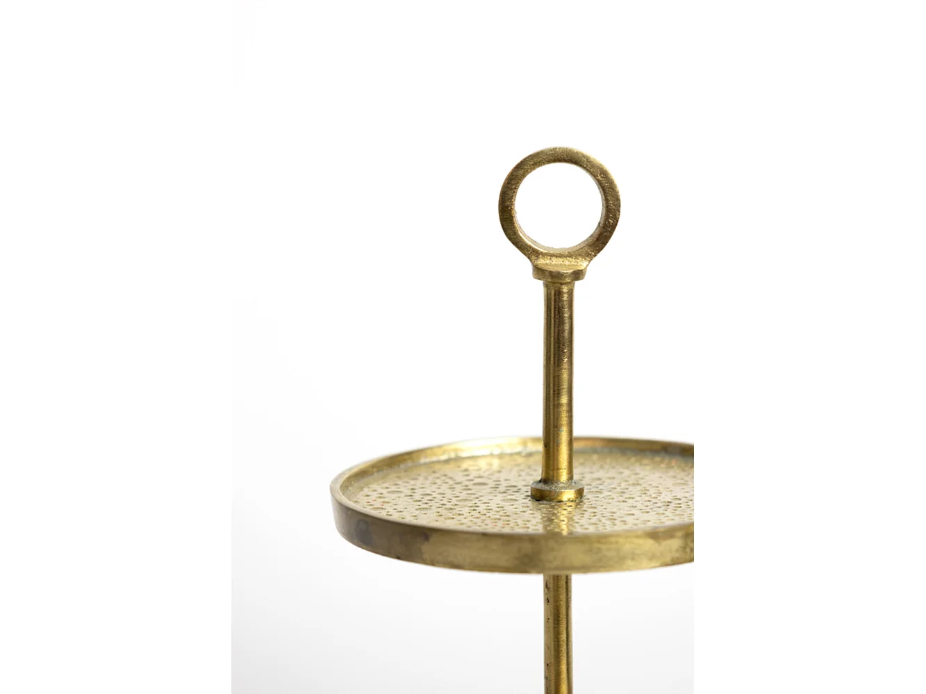 Etagere LUTEK - Ø32x48cm - Goud