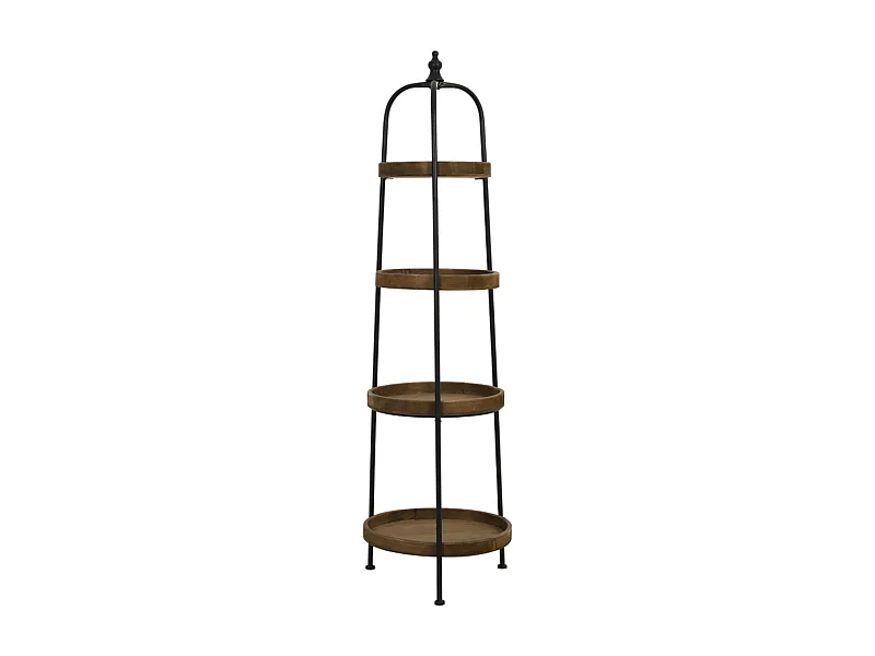 Etagere KARSON - Ø48x167cm - Marron