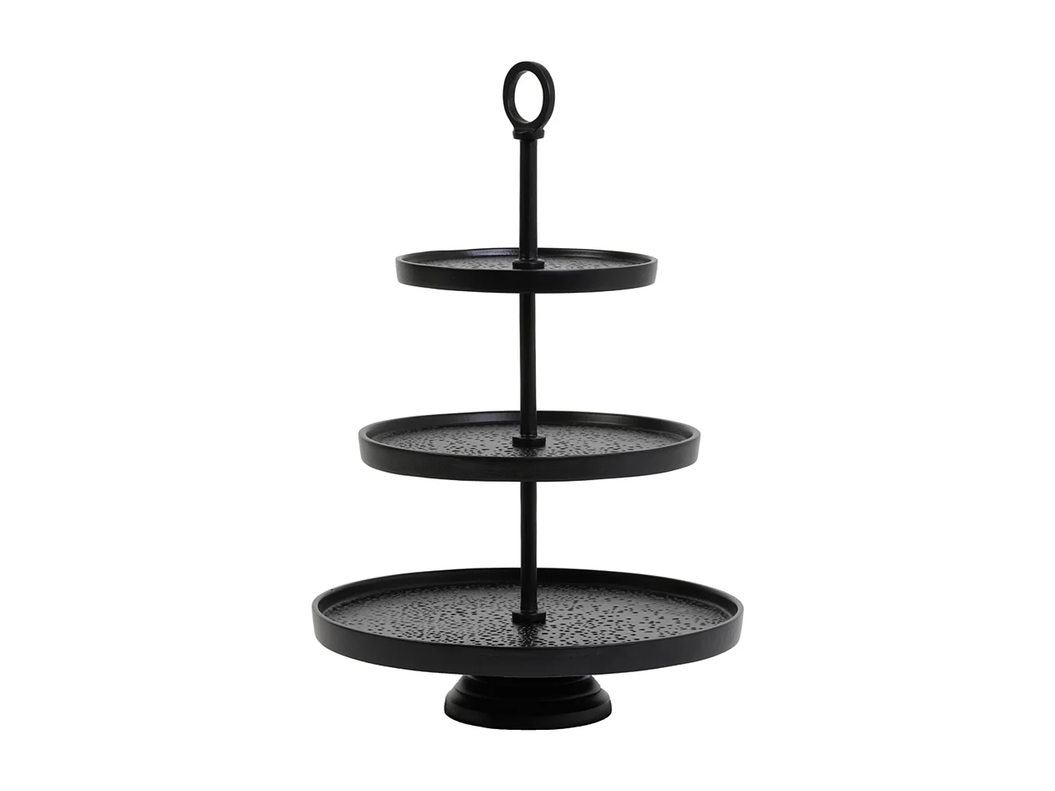 Etagere LUTEK - Ø32x48cm - Zwart