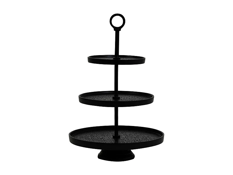 Etagere LUTEK - Ø32x48cm - Noir