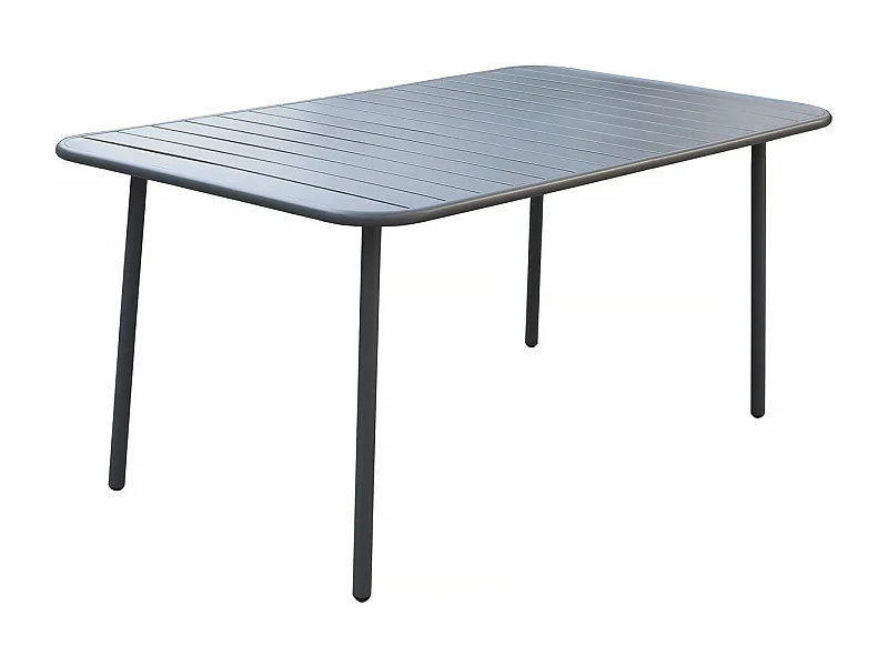 Metalen tuintafel "Bilbao" - 150 x 90 x 71 cm - Grijs