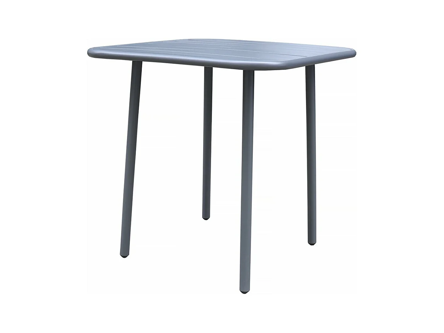 Table de jardin en métal "Bilbao" - 70 x 70 x 71 cm - Gris