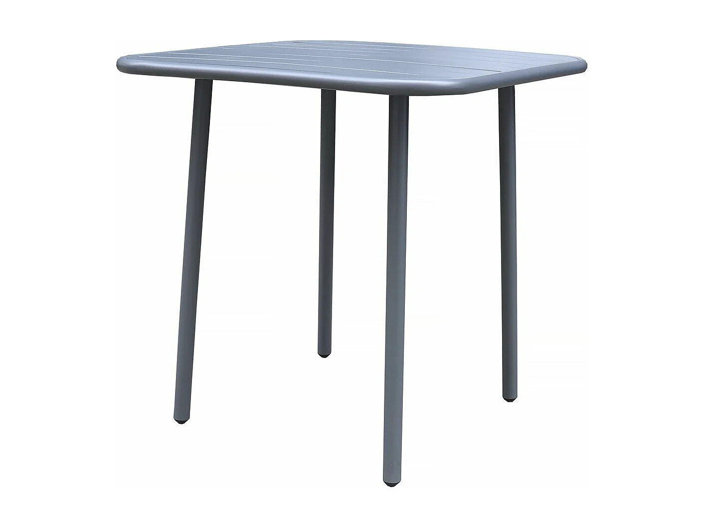 Table de jardin en métal "Bilbao" - 70 x 70 x 71 cm - Gris
