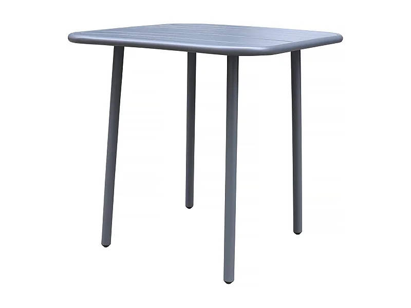 Table de jardin en métal "Bilbao" - 70 x 70 x 71 cm - Gris