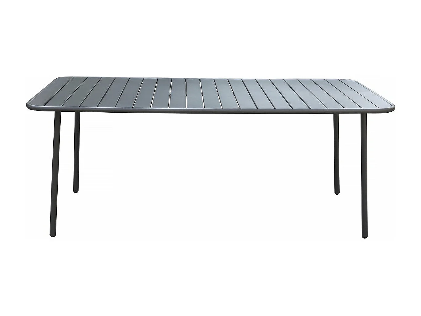 Metalen tuintafel "Bilbao" - 180 x 90 x 71 cm - Grijs