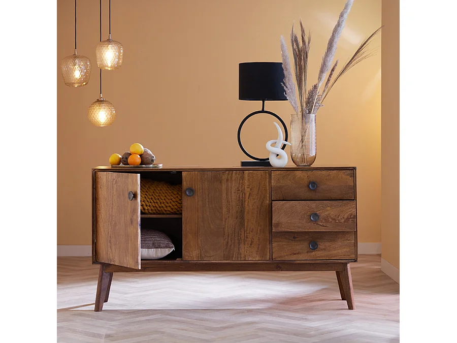 Kast ESPITA - 152x40x80cm - Bruin