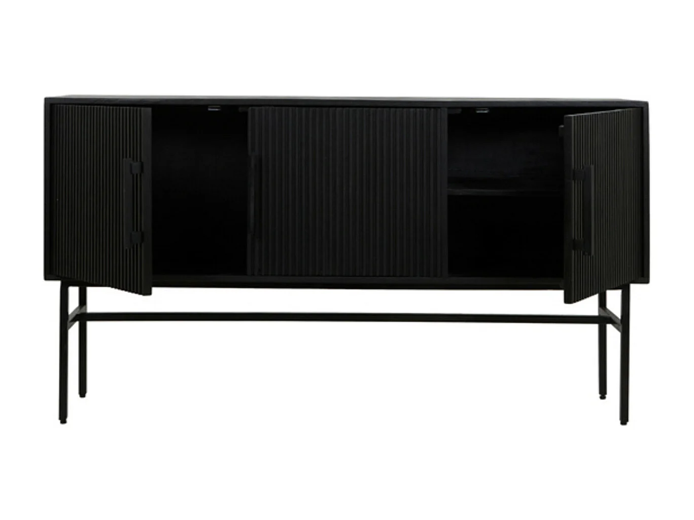 Kast ABAGE - 150x40x80cm - Zwart