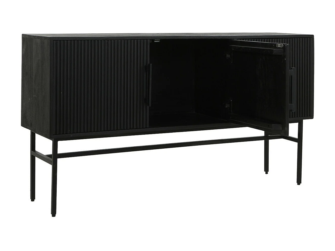 Kast ABAGE - 150x40x80cm - Zwart
