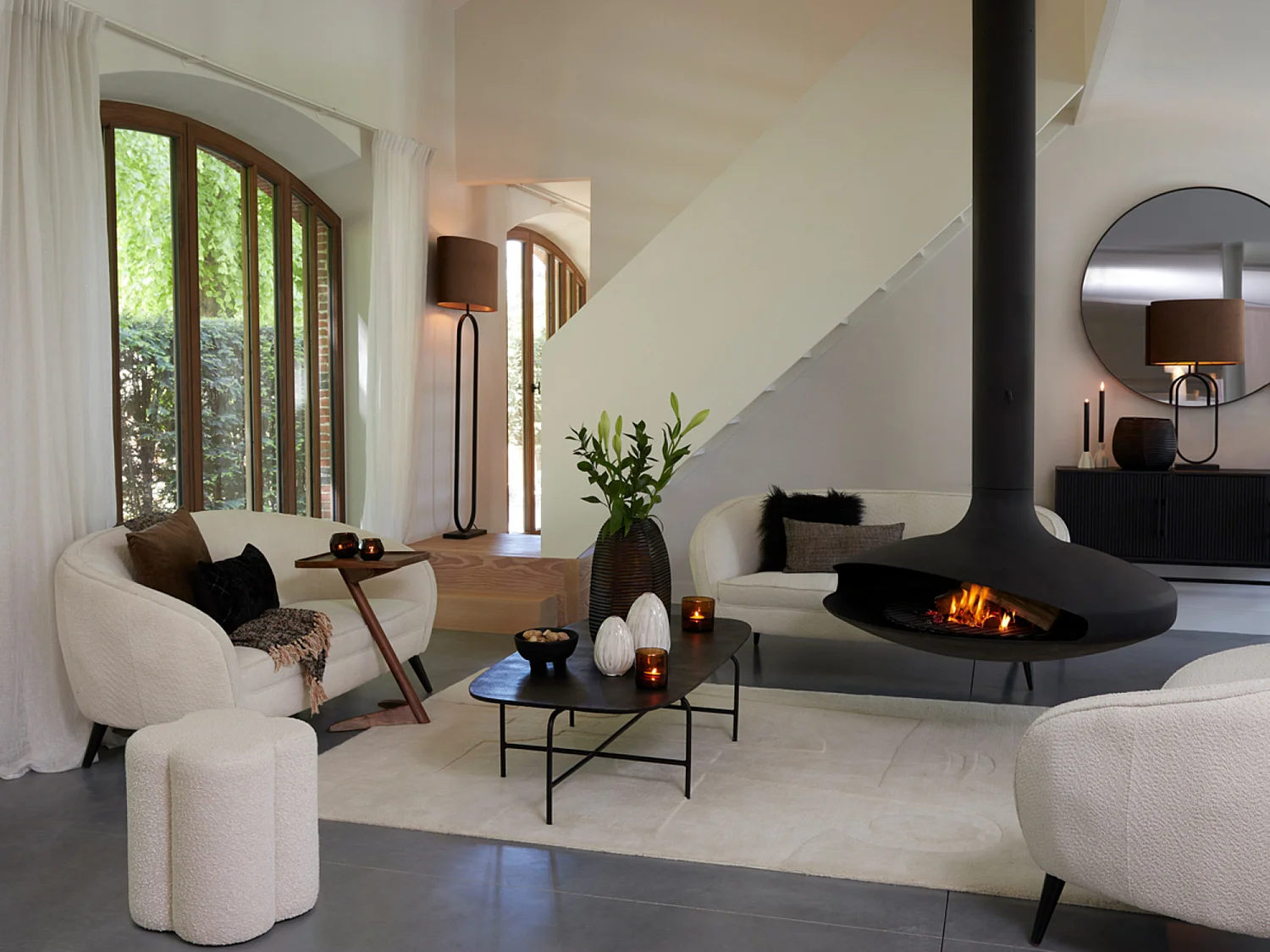 Kast ABAGE - 150x40x80cm - Zwart