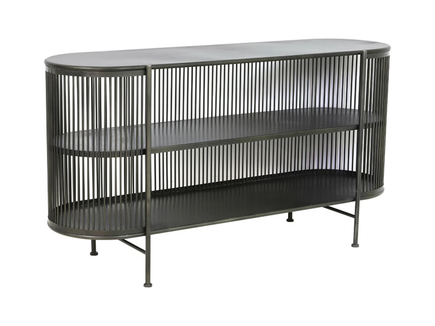 Kast YINTHE - 149x40x80cm - Zwart