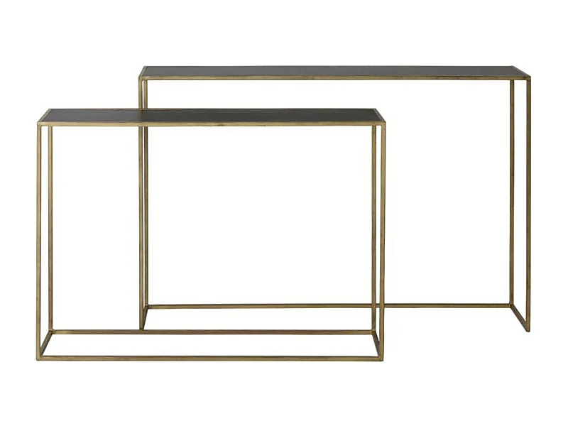 Côté BOCA - 120x25x80cm - Doré - Lot de 2