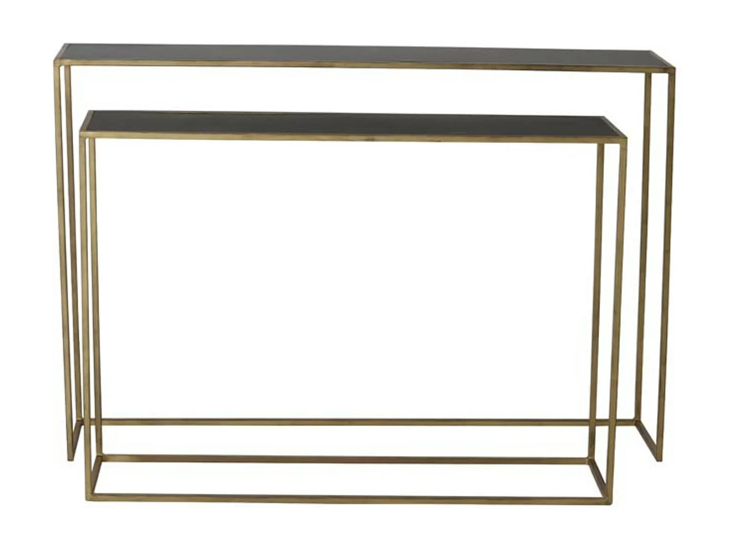 Côté BOCA - 120x25x80cm - Doré - Lot de 2