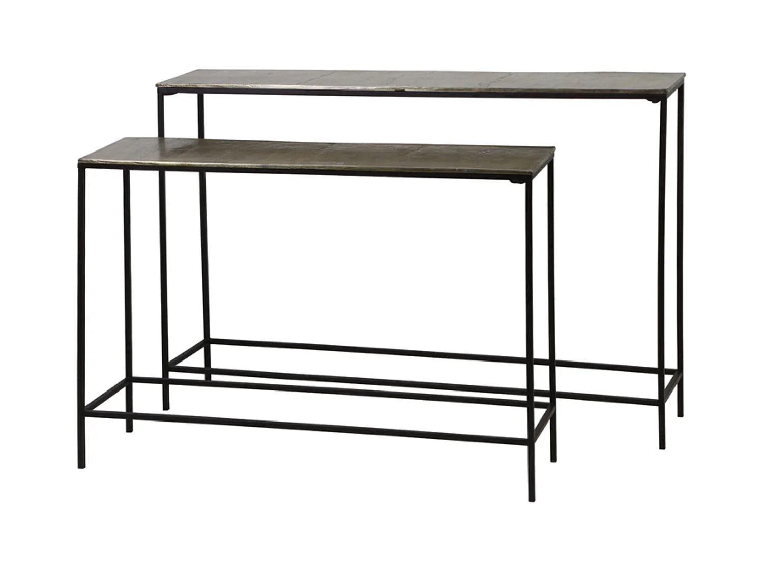 Lateral HARTSVILLE - 119x25x80,5cm - Bronce - Juego de 2