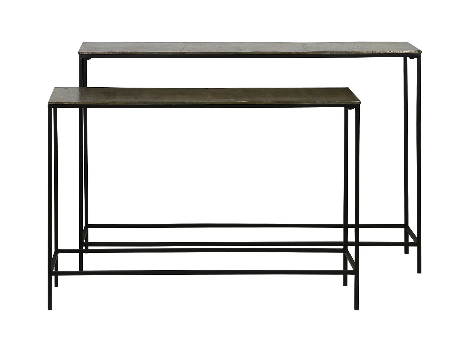 Lateral HARTSVILLE - 119x25x80,5cm - Bronce - Juego de 2