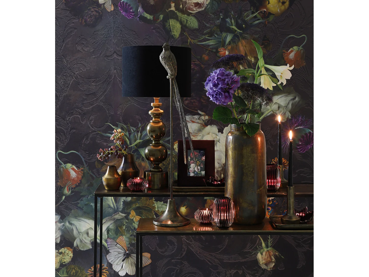 Lateral HARTSVILLE - 119x25x80,5cm - Bronce - Juego de 2